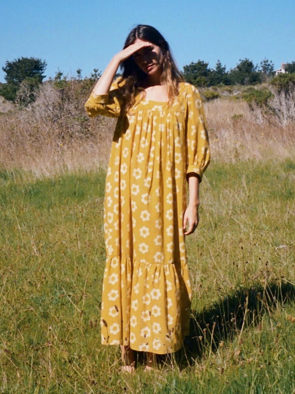 Christy Dawn Bianca sunshine daisy Yellow Floral dress XS - Picture 4 of 5